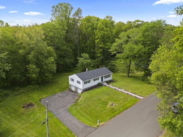 72 Twin Brook Ter, Monroe, CT 06468 - view from above of property featuring a heavily wooded area