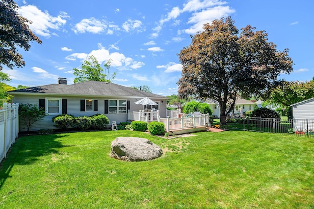 28 Sherry Ln, Danbury, CT 06811 - view of yard with a deck