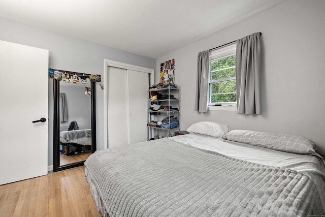 24 Ledgewood Ct, Norwich, CT 06360 - bedroom with light wood-style flooring and a closet