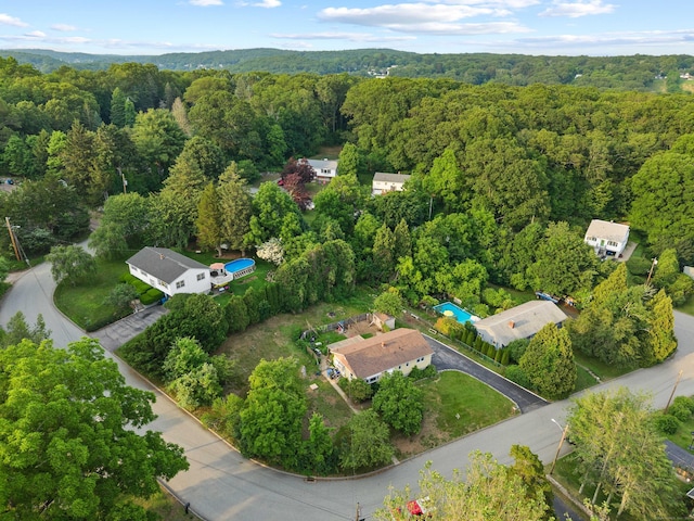 24 Ledgewood Ct, Norwich, CT 06360 - aerial overview of property's location with a forest