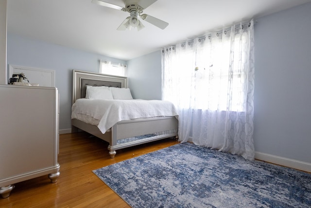 27 Judd Rd, Wethersfield, CT 06109 - bedroom with wood finished floors, a ceiling fan, and baseboards
