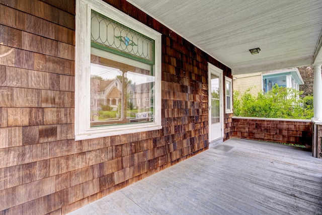 45 Perkins Ave, Norwich, CT 06360 - view of wooden porch