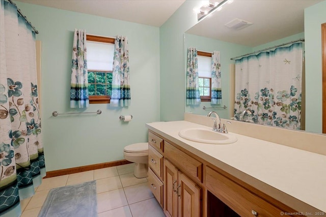 109 Edstrom Rd, Marlborough, CT 06447 - full bath featuring vanity, toilet, tile patterned floors, and baseboards