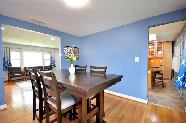 83 Elizabeth St, South Windsor, CT 06074 - dining room with light wood-style floors, baseboards, and recessed lighting