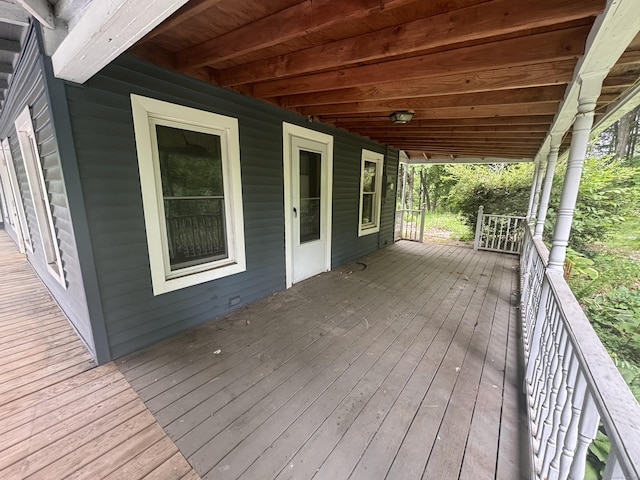29 Middle Tpke, Mansfield, CT 06268 - view of wooden porch