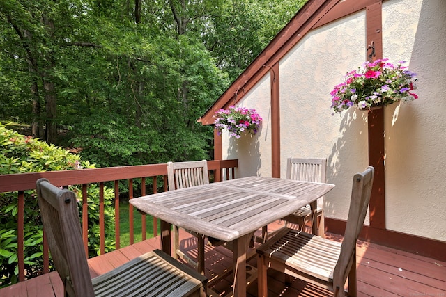 690 Forest Rd Unit 442, West Haven, CT 06516 - wooden deck with outdoor dining space