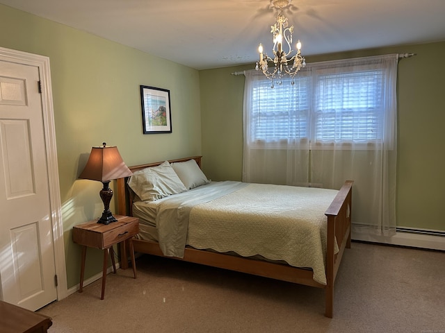36 Old Johnson Ln, Middletown, CT 06457 - bedroom with a chandelier and light colored carpet