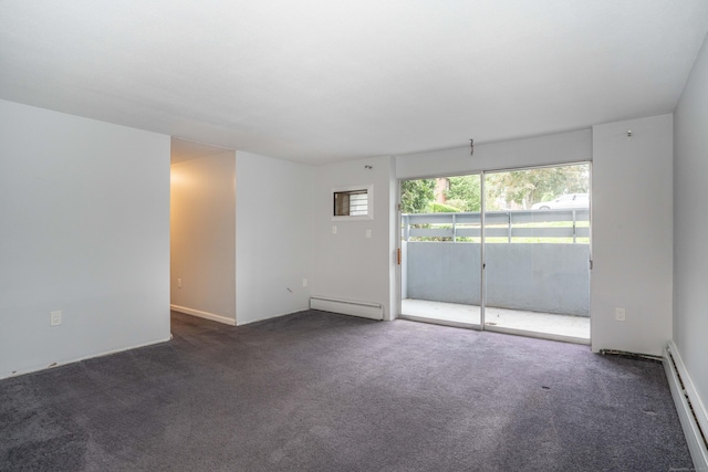104 Oakwood Ave Apt T3, West Hartford, CT 06119 - spare room featuring a baseboard radiator and carpet