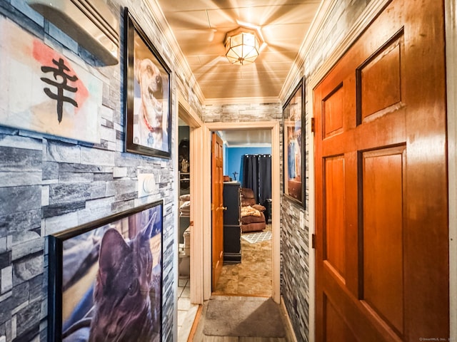 523 Wauregan Rd, Killingly, CT 06239 - corridor with crown molding