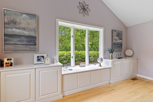 19 Ridgeview Dr, Ellington, CT 06029 - living area featuring vaulted ceiling and light wood-type flooring