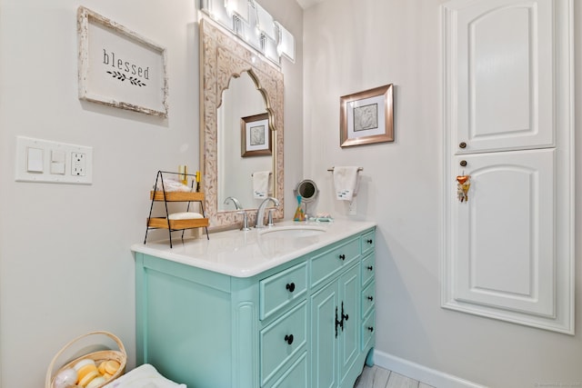 19 Ridgeview Dr, Ellington, CT 06029 - half bathroom with vanity and baseboards