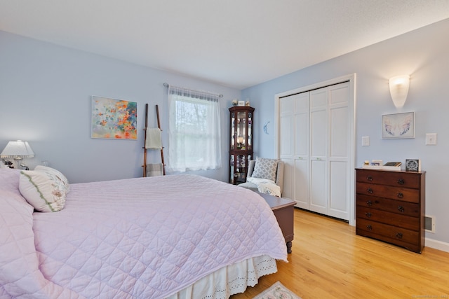 19 Ridgeview Dr, Ellington, CT 06029 - bedroom with a closet and light wood-type flooring