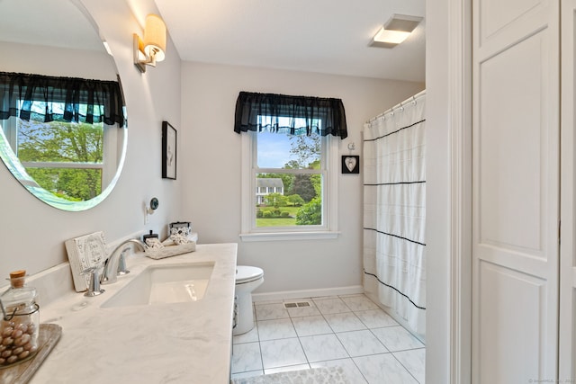 19 Ridgeview Dr, Ellington, CT 06029 - full bath with vanity, toilet, curtained shower, and baseboards