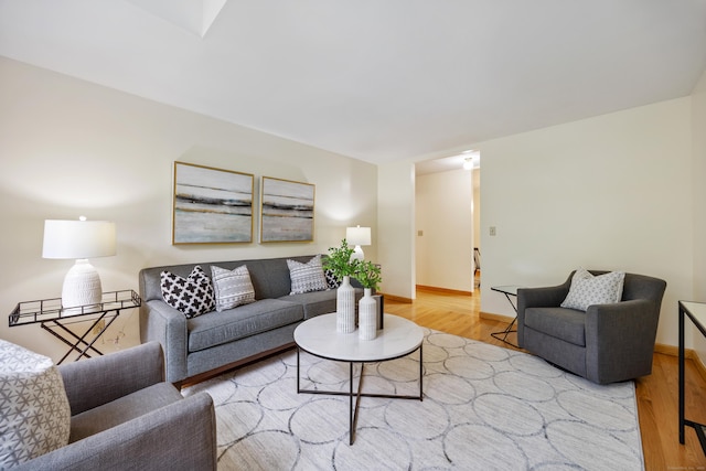 25 Hamden Hills Dr Unit 60, Hamden, CT 06518 - living room with wood finished floors and baseboards
