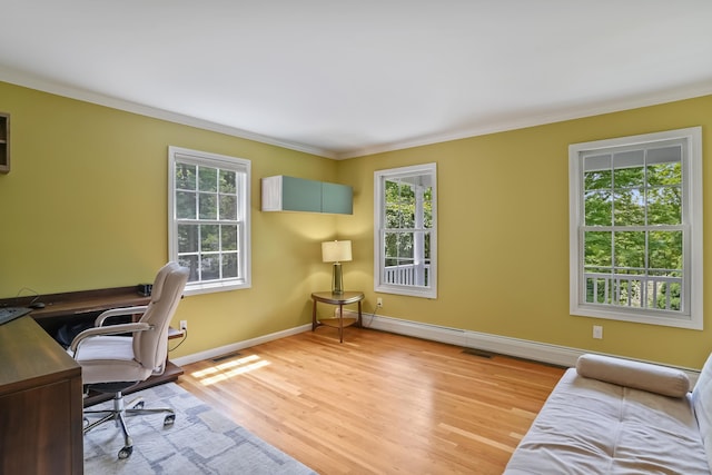 22 Gelding Hill Rd, Newtown, CT 06482 - office with healthy amount of natural light, crown molding, wood finished floors, and baseboards