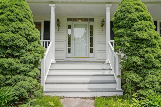 22 Gelding Hill Rd, Newtown, CT 06482 - view of exterior entry with a porch