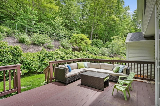 22 Gelding Hill Rd, Newtown, CT 06482 - deck featuring an outdoor living space