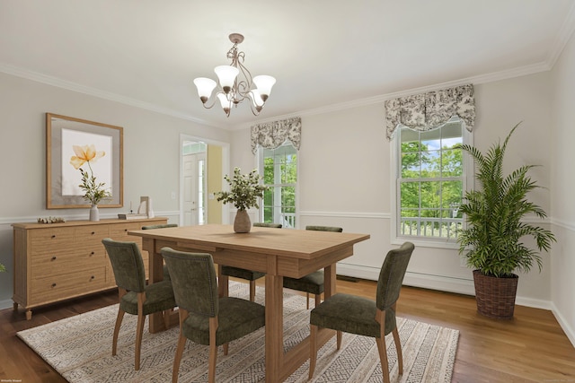 22 Gelding Hill Rd, Newtown, CT 06482 - dining room featuring a chandelier, healthy amount of natural light, dark wood finished floors, crown molding, and baseboards