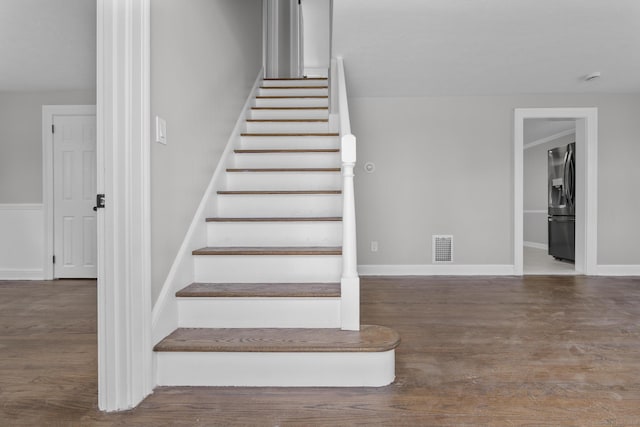 330 Meriden Ave, Southington, CT 06489 - staircase featuring wood finished floors and baseboards
