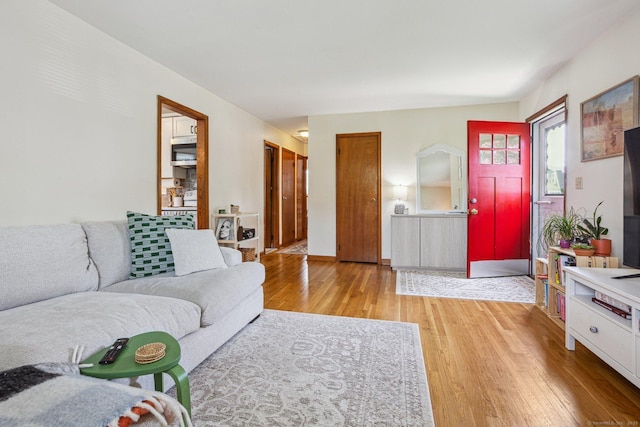 64 Willow St, Milford, CT 06460 - living area with light wood-style floors