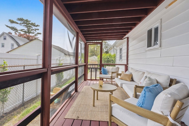 64 Willow St, Milford, CT 06460 - sunroom with an outdoor hangout area