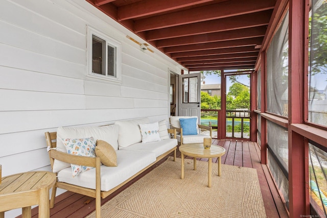 64 Willow St, Milford, CT 06460 - sunroom / solarium with an outdoor hangout area