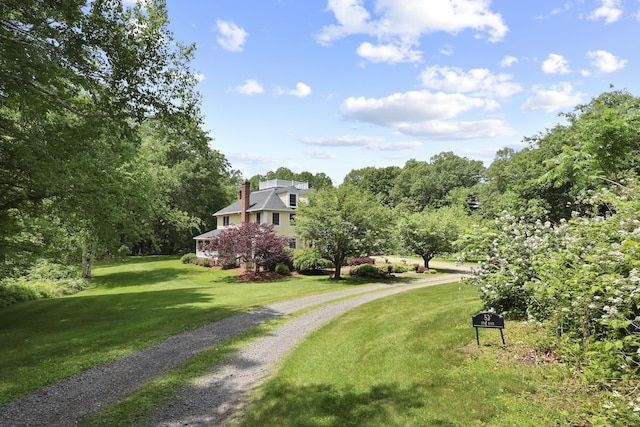 52 Dug Rd, Glastonbury, CT 06073 - view of home's community with gravel driveway and a lawn