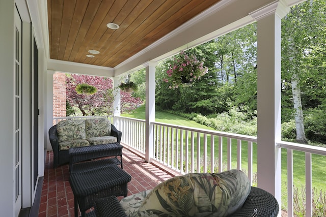 52 Dug Rd, Glastonbury, CT 06073 - wooden porch featuring a yard