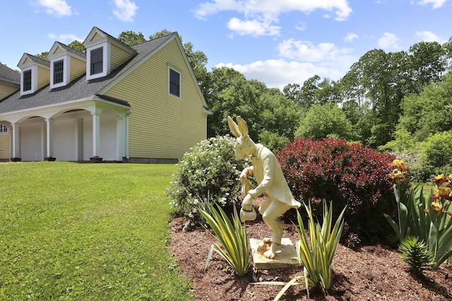 52 Dug Rd, Glastonbury, CT 06073 - view of property exterior with a lawn and a shingled roof