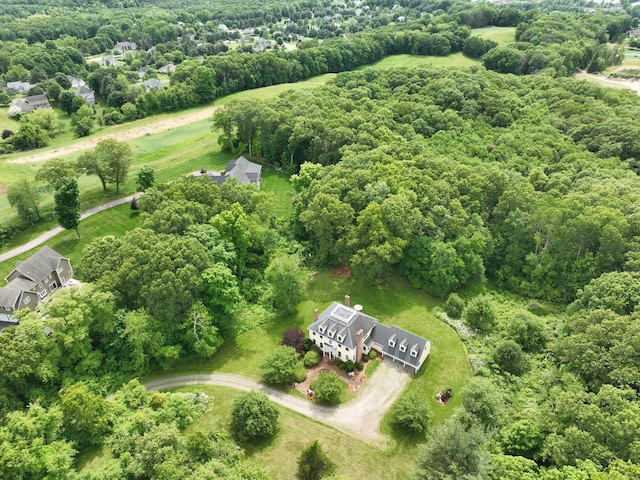 52 Dug Rd, Glastonbury, CT 06073 - drone / aerial view of a heavily wooded area