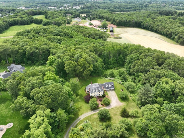 52 Dug Rd, Glastonbury, CT 06073 - aerial view of a heavily wooded area