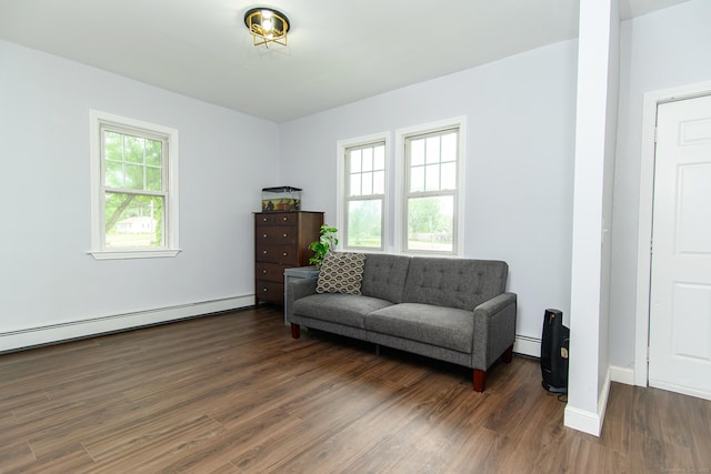 163 State Ave, Killingly, CT 06241 - sitting room with a baseboard heating unit and wood finished floors
