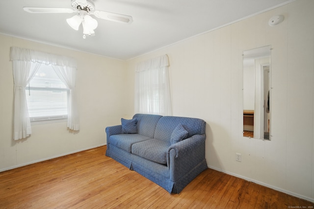 19 Litchfield Pl, Rocky Hill, CT 06067 - sitting room featuring wood finished floors and a ceiling fan