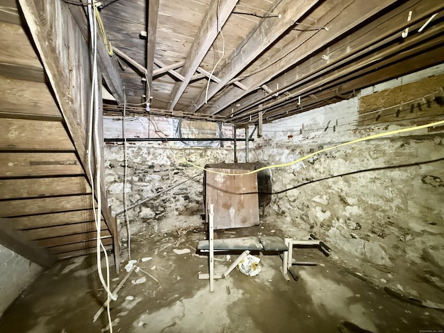 37 Aldrich Ave, Plainfield, CT 06354 - view of unfinished basement