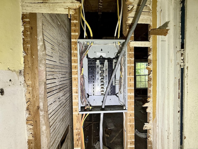 37 Aldrich Ave, Plainfield, CT 06354 - utility room featuring electric panel