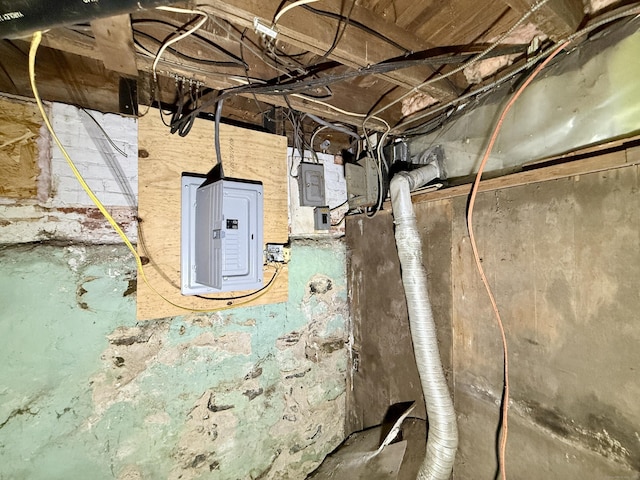 37 Aldrich Ave, Plainfield, CT 06354 - utility room with electric panel