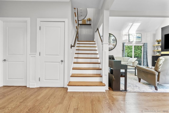 308 Old Zoar Rd, Monroe, CT 06468 - stairs with wood finished floors