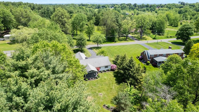 401 Russell Ave, Suffield, CT 06078 - aerial view of a heavily wooded area