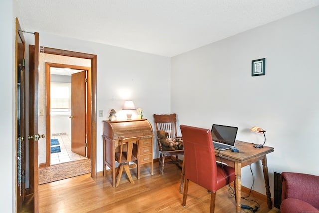 47 Varno Ln, Enfield, CT 06082 - home office with light wood-type flooring and baseboards