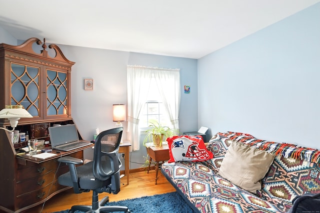 47 Varno Ln, Enfield, CT 06082 - office area featuring wood finished floors and baseboards