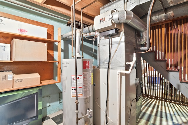 47 Varno Ln, Enfield, CT 06082 - utility room featuring gas water heater