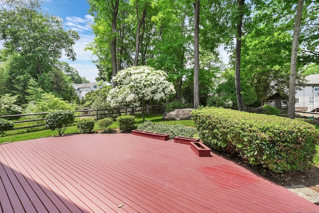 50 Harrison Ave, New Canaan, CT 06840 - deck with view of scattered trees