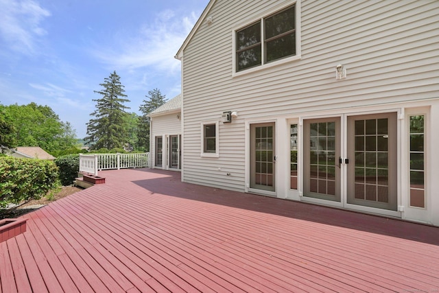 50 Harrison Ave, New Canaan, CT 06840 - deck featuring french doors