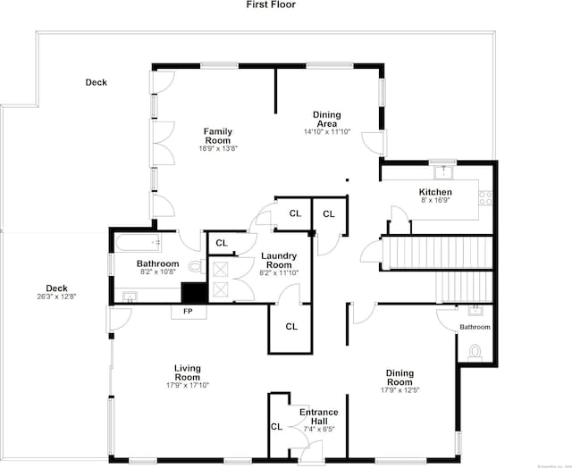 50 Harrison Ave, New Canaan, CT 06840 - floor plan / room layout