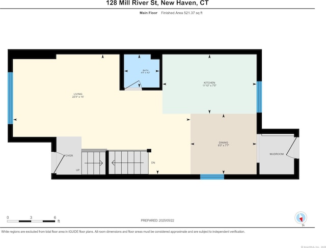128 Mill River St, New Haven, CT 06511 - room layout