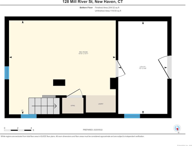 128 Mill River St, New Haven, CT 06511 - room layout