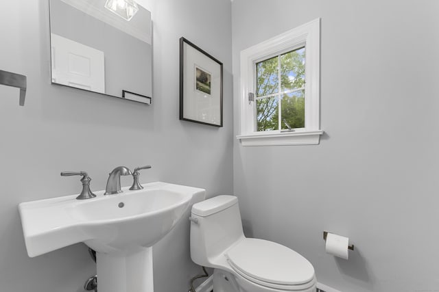 47 Ridgecrest Rd, Stamford, CT 06903 - half bath featuring toilet and a sink