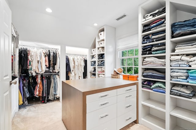 975 Flintlock Rd, Fairfield, CT 06890 - spacious closet featuring light carpet and lofted ceiling