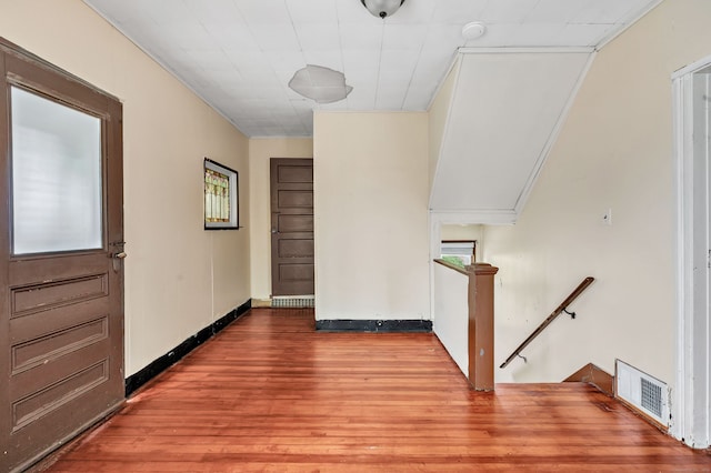 174 Franklin Ave, Stratford, CT 06614 - foyer featuring crown molding, wood finished floors, and baseboards