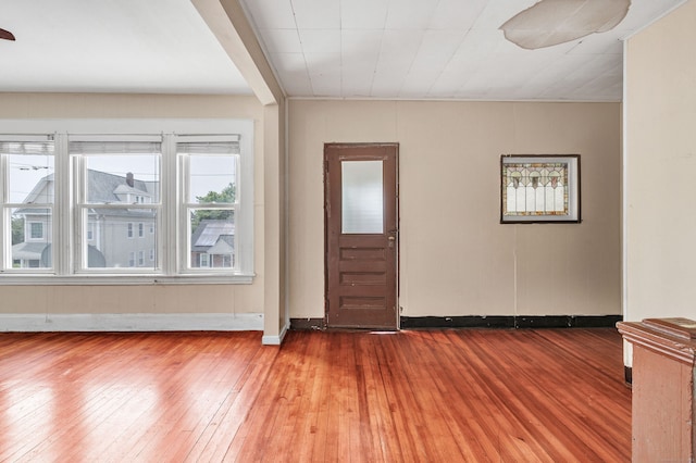 174 Franklin Ave, Stratford, CT 06614 - entrance foyer with baseboards and wood-type flooring